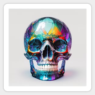 Glass Skull Sticker